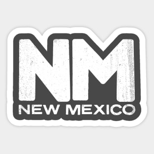 NM New Mexico State Vintage Typography Sticker